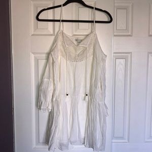 Beautiful White Cold Shoulder Dress